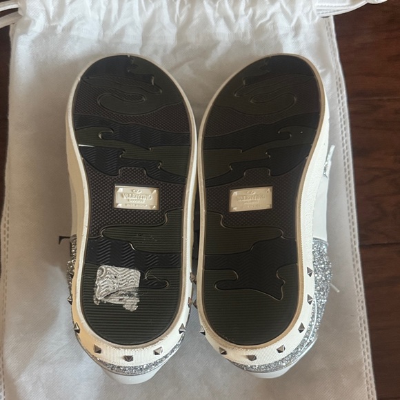 Valentino Glittering Silver Sneakers - Picture 7 of 7
